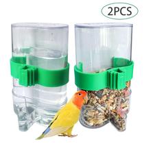 Bird drinking fountain parrot automatic feeder bird supplies food Cup food box anti-sprinkling water cup water feeder bird cage