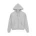 CHAMPION Áo khoác Solid Color Wild Champion Phụ nữ thêu Nhãn Plus Nhung Zipper Áo len thể thao Áo trùm đầu giản dị Áo len - Áo len Áo len