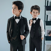 Childrens suit suit boy 2024 new host flower girl dress boy birthday suit piano performance suit