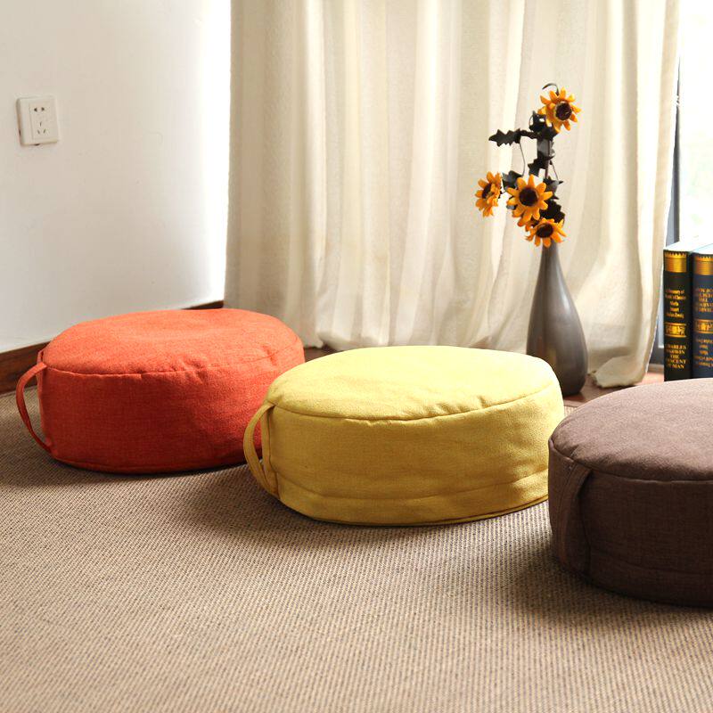 Linen cushion floor lazy butt mat tatami pier bedroom floating window cushion cushion carpet household