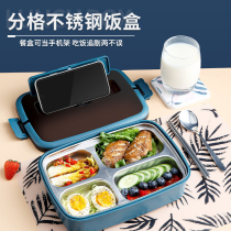 Office worker light food lunch box girl heart insulation lunch box divider stainless steel lunch box student with tableware canteen