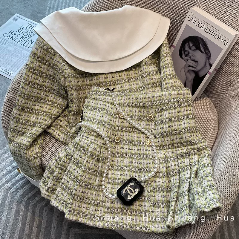 Подлинный весенний модный комплект, стиль Chanel, 2024 год, западный стиль, качественный стиль
