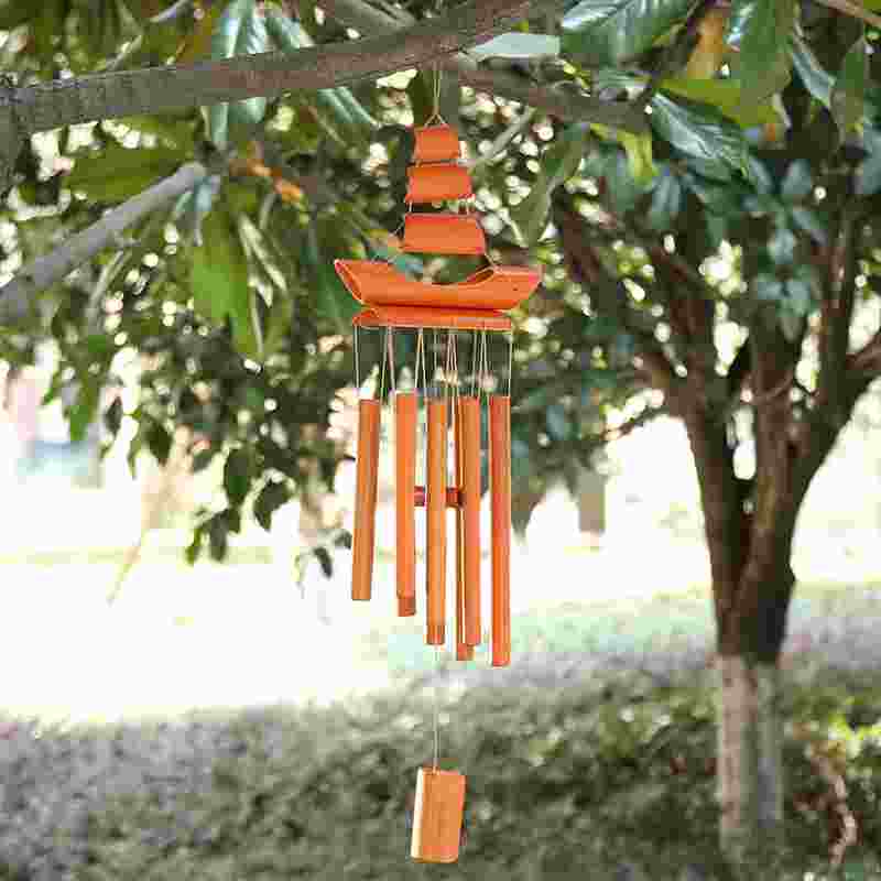 Manufacturer Cross-border Creative Bamboo Windbell Scenic Spot Home Balcony Hanging Jewelry Photo Props-Taobao