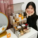 Прозрачная пылепроницаемая косметическая коробка для хранения настольная стойка