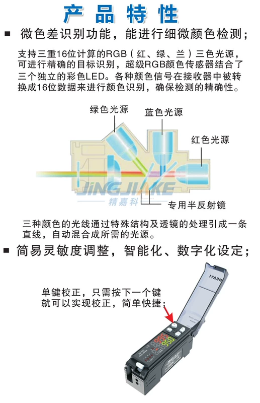 cảm biến màu sắc Đầu ra bốn kênh BZ-V21 bộ nhớ tám màu chuyển đổi quang điện cảm biến dấu màu cảm biến thay thế CZ-V1 cảm biến màu tcs3200 cảm biến màu tcs3200