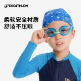 Decathlon, детские прозрачные водонепроницаемые очки для плавания без запотевания стекол подходит для мужчин и женщин, дайвинг