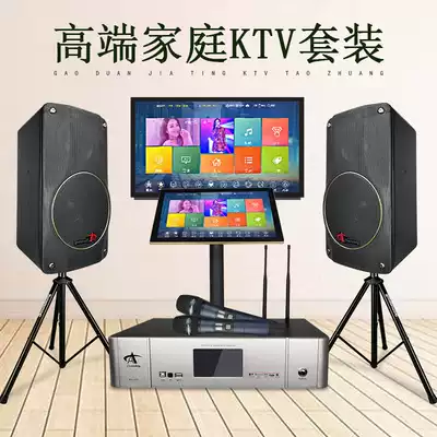 Professional home ktv karaoke audio full set of home format with TV song machine system K song speaker set