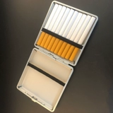 Портативный ультратонкий портсигар, креативная металлическая коробка из нержавеющей стали