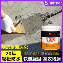 Plugging King Fast Dry Cement Ground Patched Waterproof Material Leakage Ringed Toilet Building Roof Roof Leaking Glue