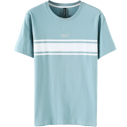 Летняя футболка для школьников, круглый воротник, облегающий крой, короткий рукав