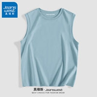 【Хлопковый жилет】 светло -голубой #ZS Pure Color