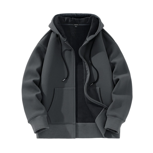 Утепленная демисезонная куртка, толстовка, зимний кардиган с молнией, увеличенная толщина