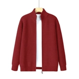 Красный свитер, флисовый оберег на день рождения, мужской кардиган, куртка