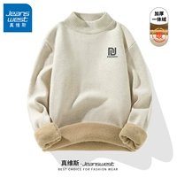 【Half Turtle Neck с бархатом】 Abricot#MZS Paper Grey x