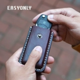 Ключи от машины, маленькая ключница, мужская универсальная система хранения, простой и элегантный дизайн, из натуральной кожи