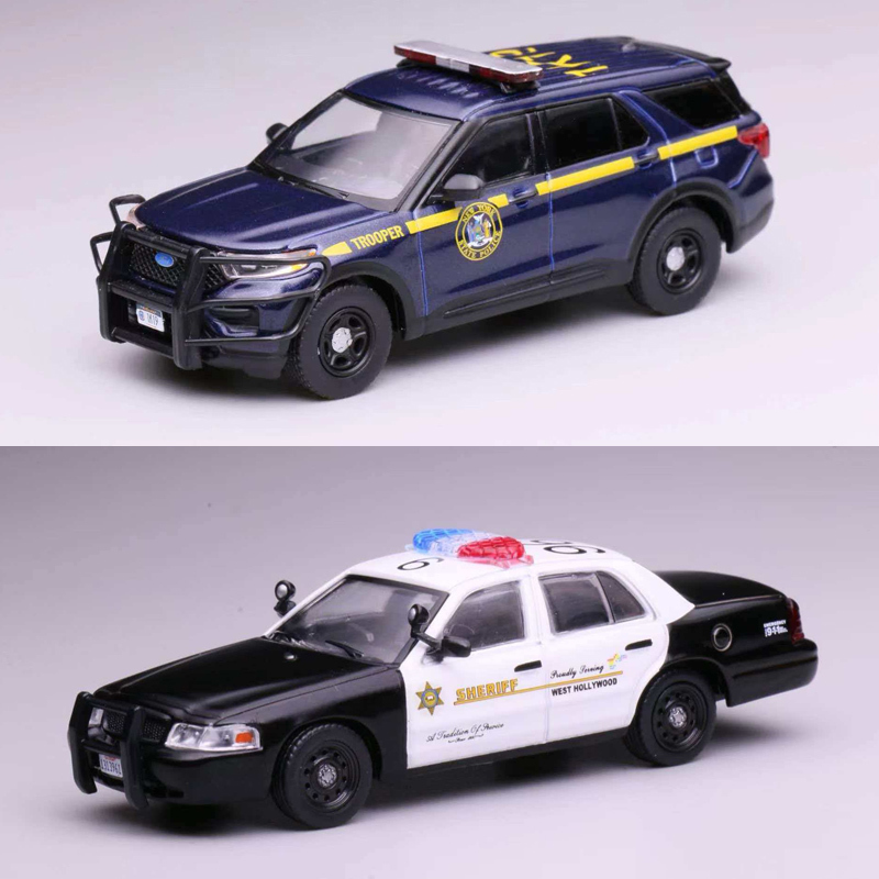 New 596 1:64 Explorer New York State Cv Los Angeles Sheriff Nypd New York State Police Alloy Car Model