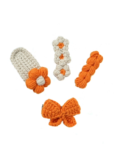 Крючок для вязания, заколка для волос, набор материалов ручной работы, DIY