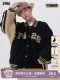 [F426 Official Store]National Trend Brand Autumn Couple Hip-Hop Logo Patchwork Baseball Jacket Faux Shearling Coat