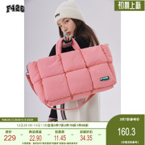 (F426 official store) Neighboring Countries Tide Card Lovers Hip Hop 4 Color Quilted Cotton Pillow Satchel
