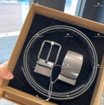 Canada direct mail COACH mens belt double-sided with all-match cowhide material free cutting gift box