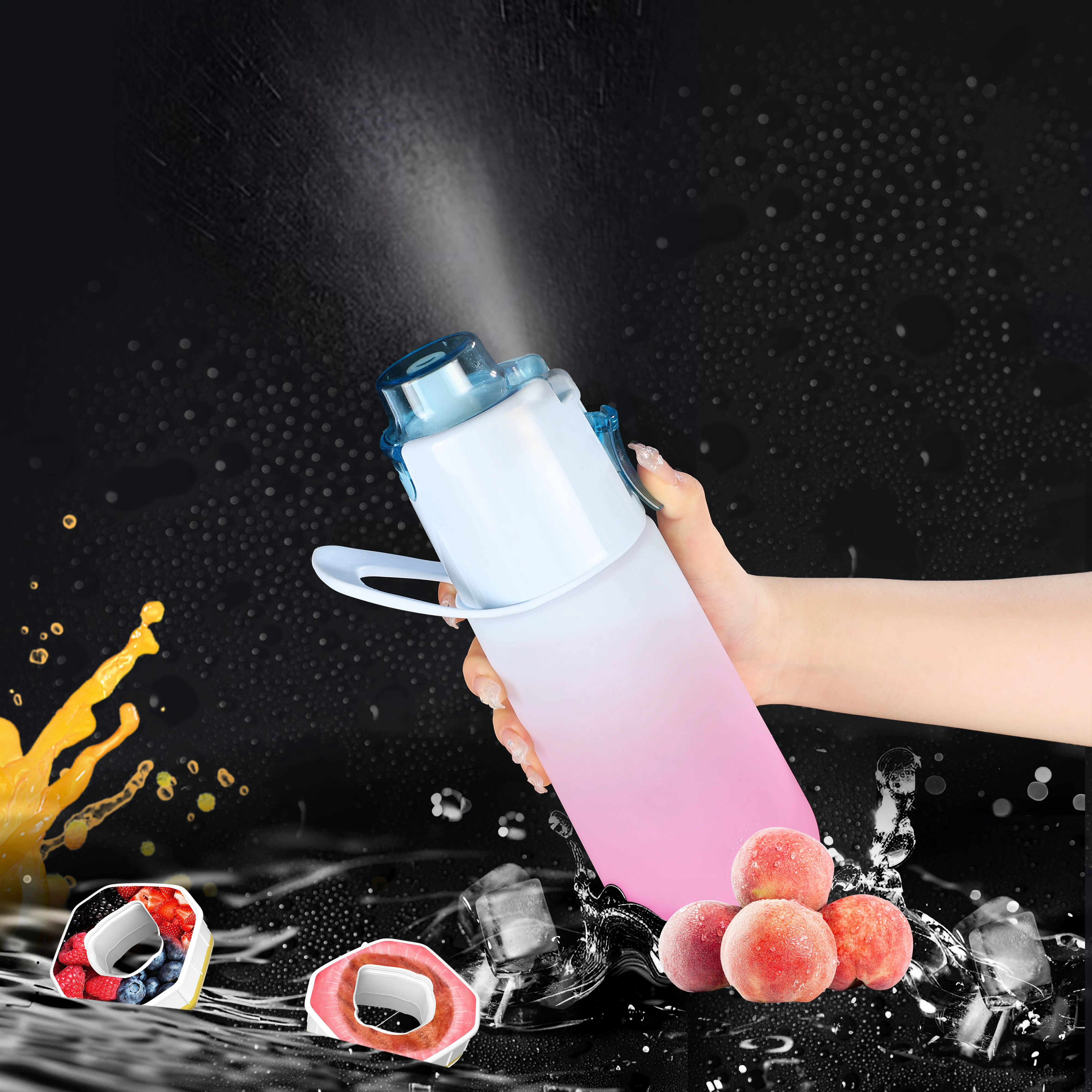 Кольцо-флакон с ароматом для воды для детей и учащихся, забавный и фруктовый аромат с запахом, многоароматный распылитель-чайник