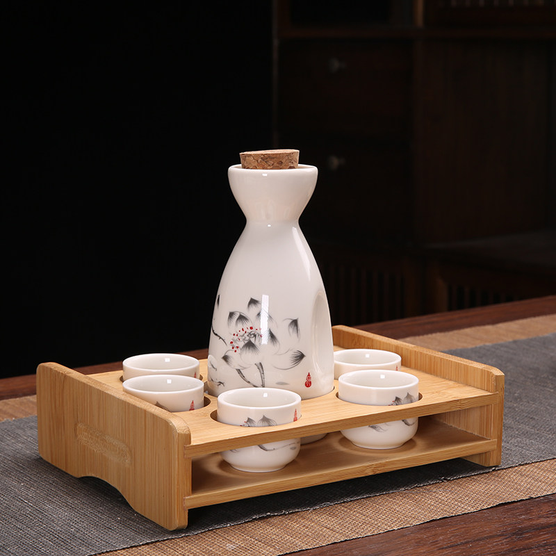 Ликер Cup 创意复古分酒器白酒杯酒具套装家用小号一口杯陶瓷中式清酒壶酒盅
