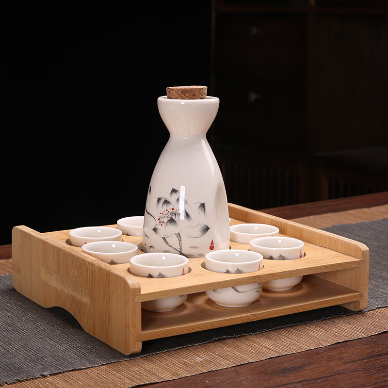 Ликер Cup 创意复古分酒器白酒杯酒具套装家用小号一口杯陶瓷中式清酒壶酒盅