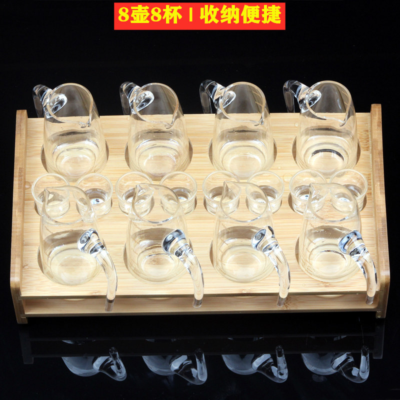 Ликер Cup 家用水晶玻璃白酒分酒器烈酒杯一口杯饭店用酒壶一壶一杯酒具套装