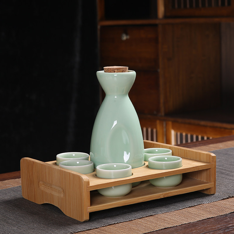 Ликер Cup 创意复古分酒器白酒杯酒具套装家用小号一口杯陶瓷中式清酒壶酒盅