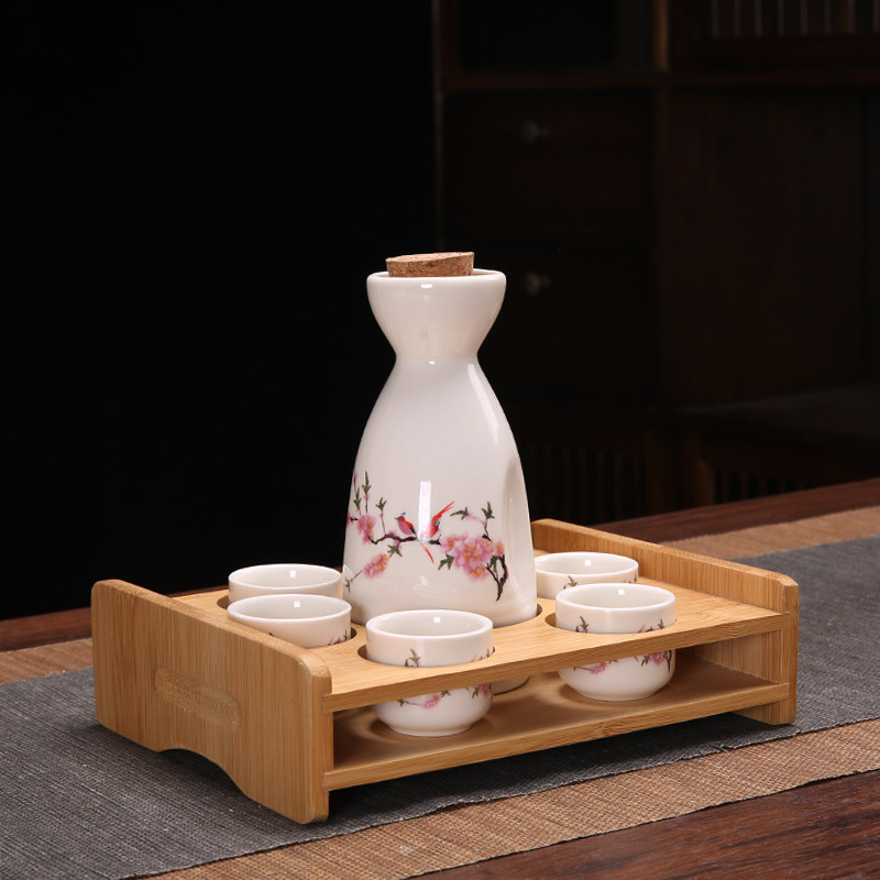 Ликер Cup 创意复古分酒器白酒杯酒具套装家用小号一口杯陶瓷中式清酒壶酒盅