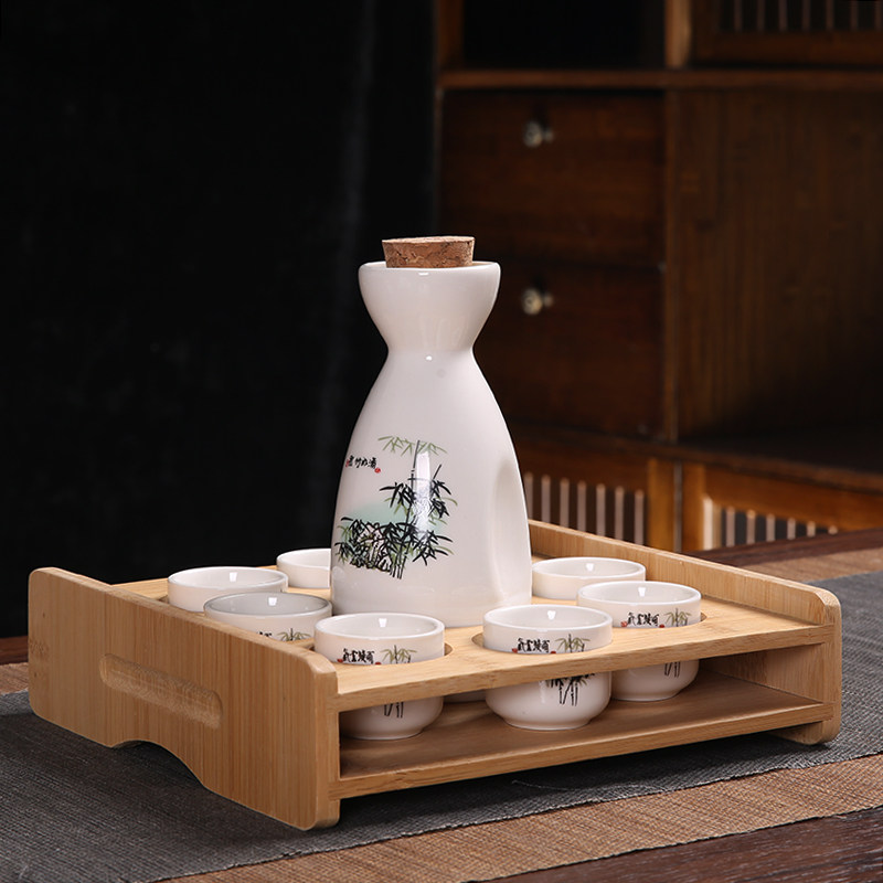Ликер Cup 创意复古分酒器白酒杯酒具套装家用小号一口杯陶瓷中式清酒壶酒盅