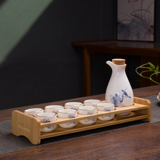 Ликер Cup 羊脂玉白酒杯套装家用陶瓷酒具仿古分酒器收纳架清酒壶古风小酒盅