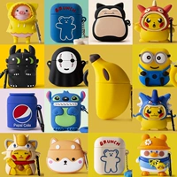 Apple, силиконовые мультяшные наушники