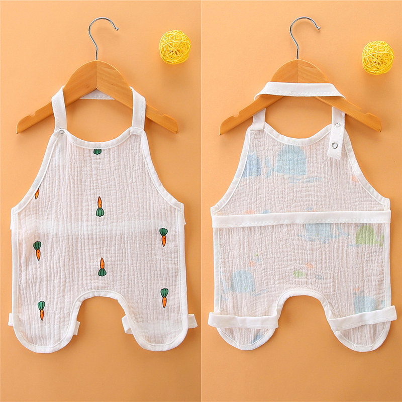 Baby belly pocket spring and summer thin cotton gauze newborn children baby belly protection legs children sleep around the four seasons