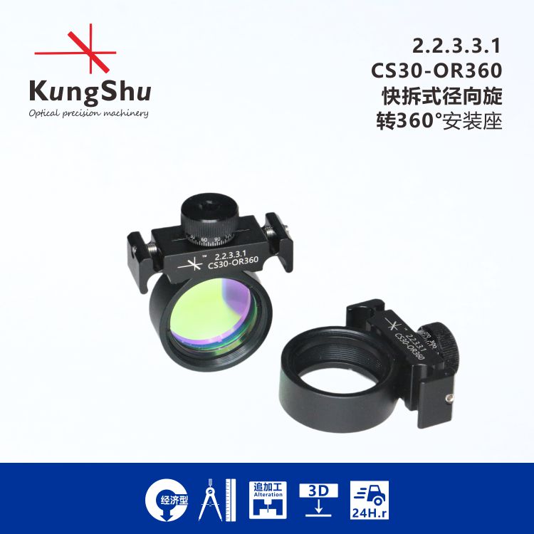KungShu CS30-OR360 Fast Detach Radiation Rotation 360° Mounting seat CP360R