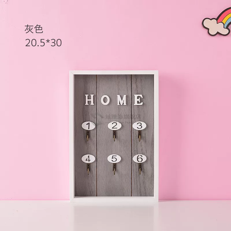 [(*Creative Nordic Style Wooden House Key Wall Hanging Jewelry)]