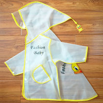 Xinyi Qi Little Yellow Duck Childrens Raincoat Boys and Girls Kindergarten Baby Children Primary School Students Step Waterproof Poncho