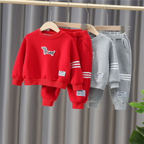 Children Cartoon Clothes Children Clothing Spring Autumn Season 2022 New Boys Suit Baby Baby Casual Korean Version Two Sets