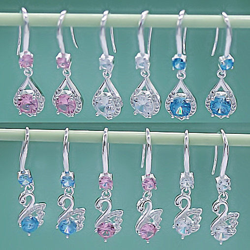 999 sterling silver earrings female long version of foot silver simple 2021 new trendy earrings suitable for round face earrings to show thin face