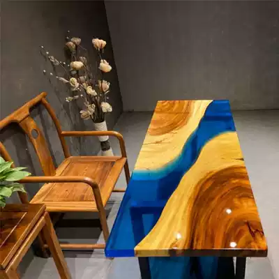 Size: 165*65*4 5 walnut resin solid wood board full square