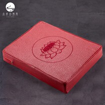Square leather Bae mat Buddhist temple Baiver stool lotus kowtow cushion for sitting mat kneeling for the Divine Zen Meditation Mat home Pour
