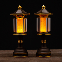 The lantern front for the lantern is dedicated to the lamp fairy Domestic tribute lamp for the Buddha lamp led long Ming lamp for the insertion of a pair of Guanyin lamps