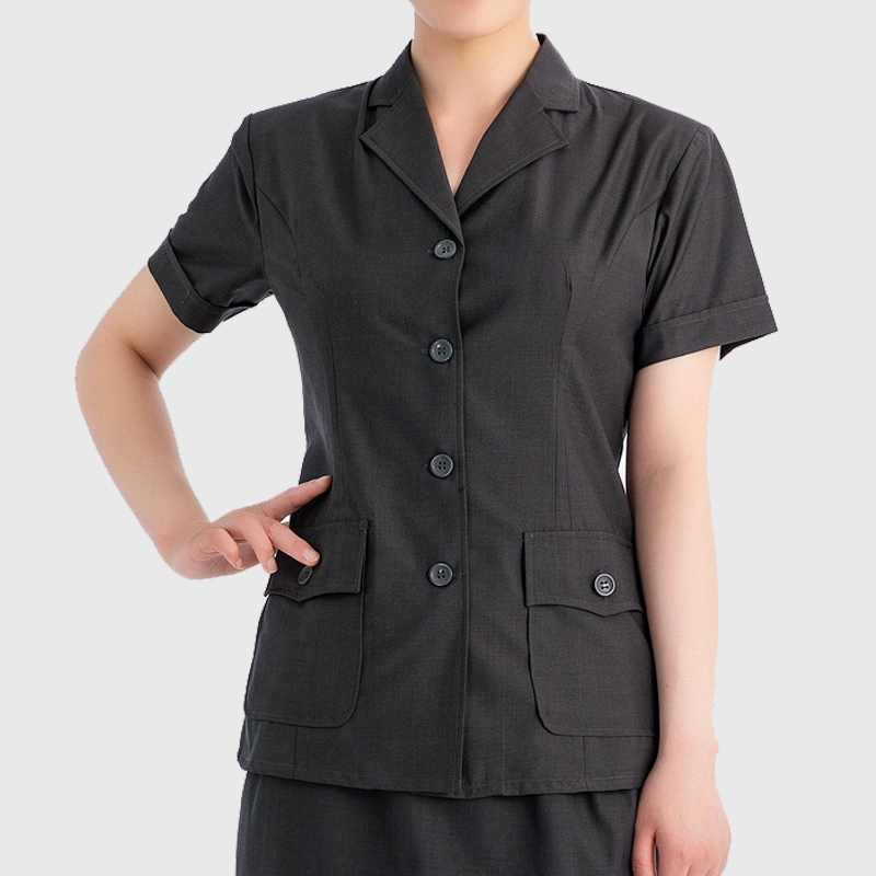 Diliang Uniform Workwear Pants Summer Pants Uniform Short-Sleeve Suit Skirt Workwear Gray Unisex Granny Gray in Stock
