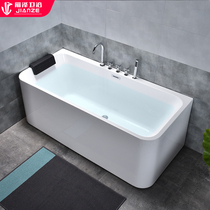 Jianze bathtub independent acrylic constant temperature double massage small apartment adult household small bathtub net red bathtub