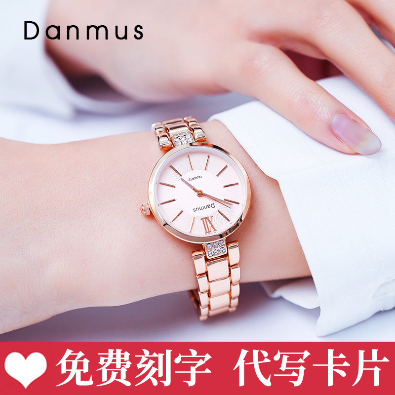 2023 New Bracelet Watch Female Ins Style Simple Temperament Student Fashion Waterproof Ladies Quartz Watch