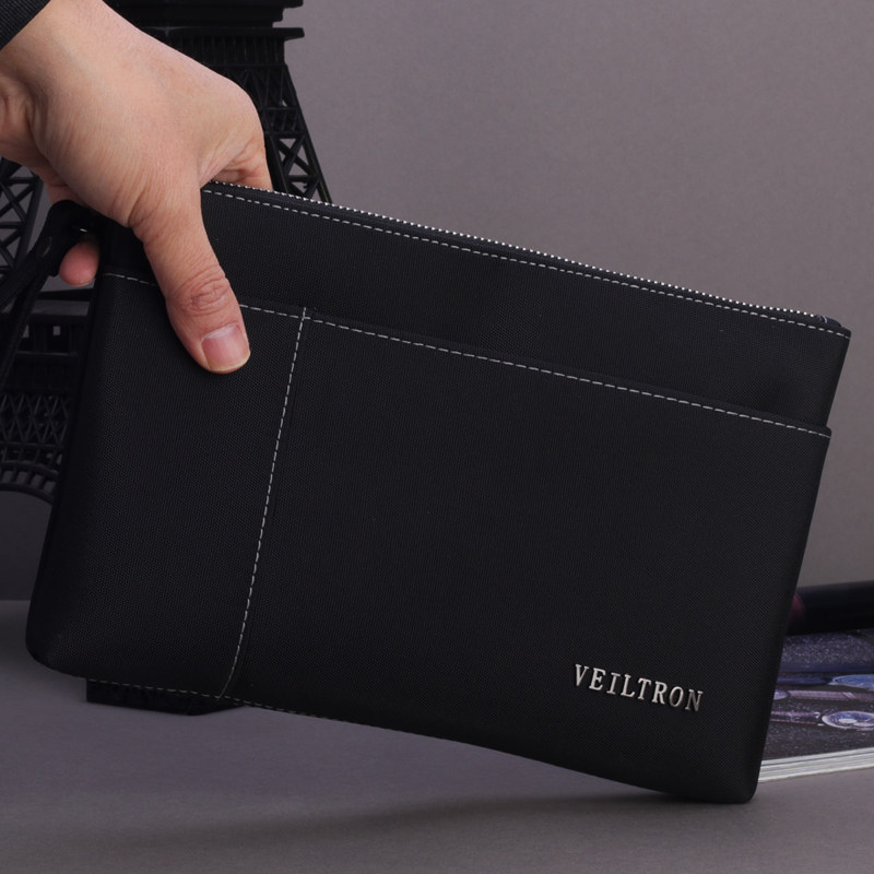 Men's handbag clutch bag men's clutch bag clip bag hand bag Oxford cloth nylon canvas business casual large capacity