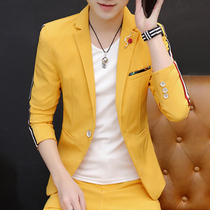 Suit suit suit mens two-piece set 2020 Spring and Autumn new youth single West Coat casual dress small suit