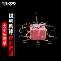 Flip hook disc hook explosive hook octopus hook set throwing Rod sea pole replica hook fishing wild fishing anti-hanging reverse board hook