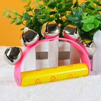 Желтая деревянная ручка полулудона колокольчик розовый