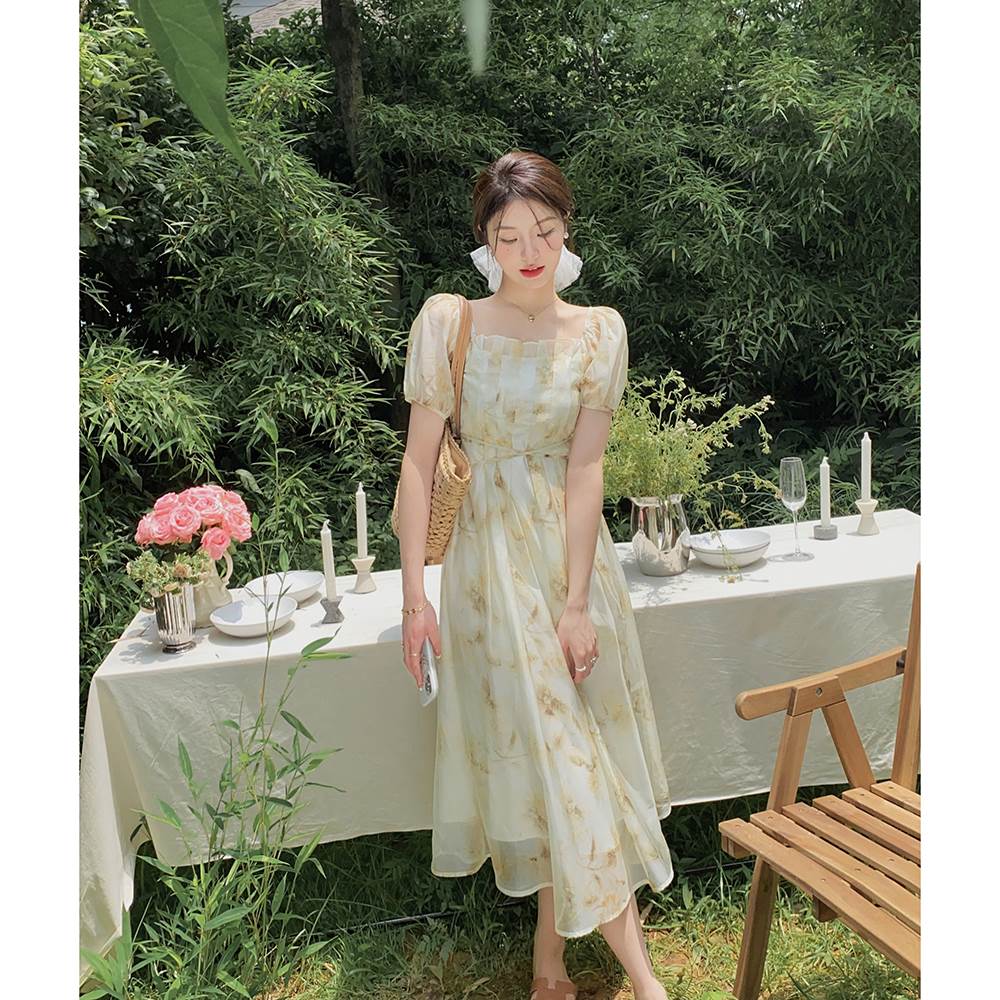 Supersensonian law-style long skirt palace Breeze Foam with Agaric Side Sweet pendant with nepotism